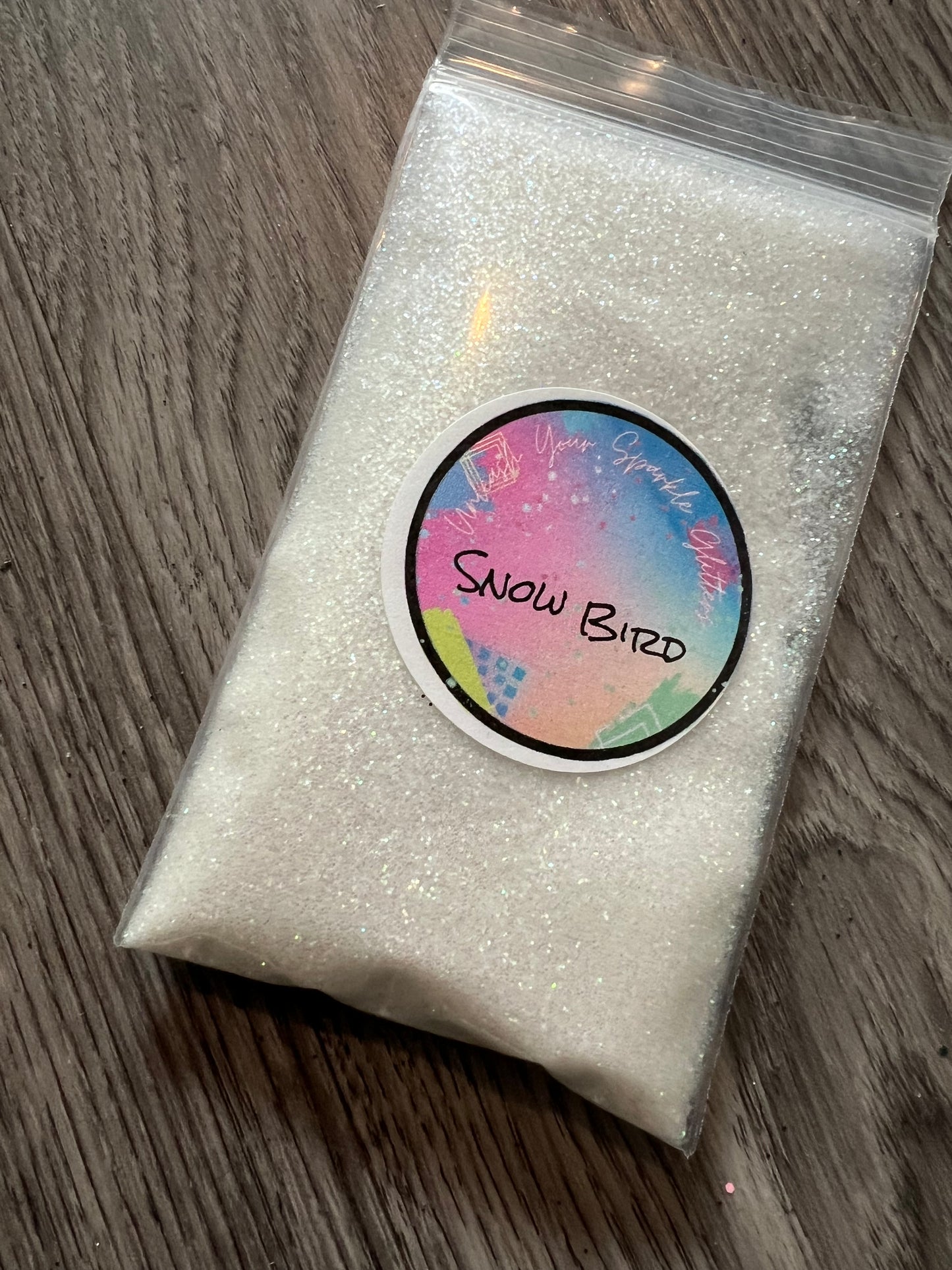 Snow bird Transparent glitter