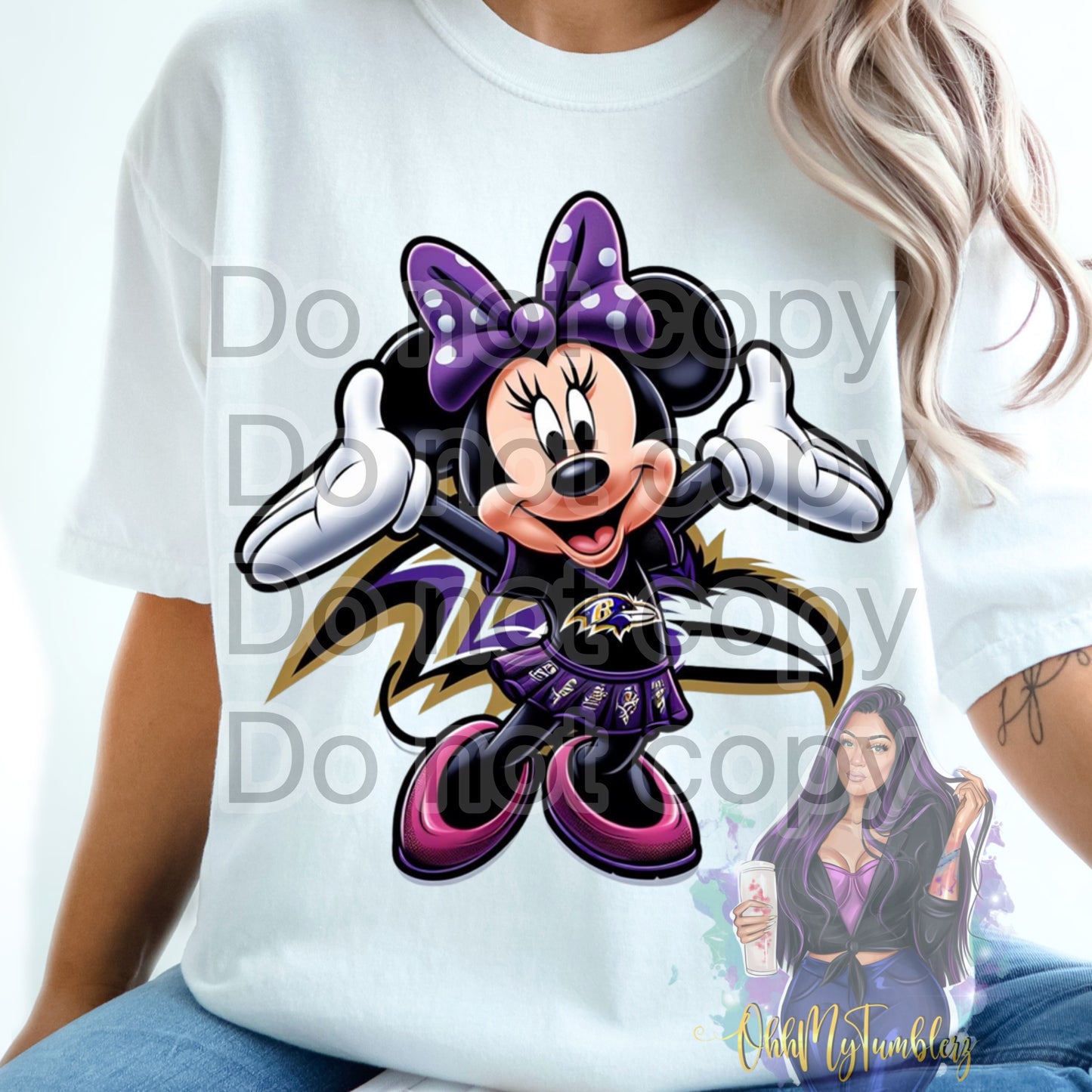 Raven Minnie DTF