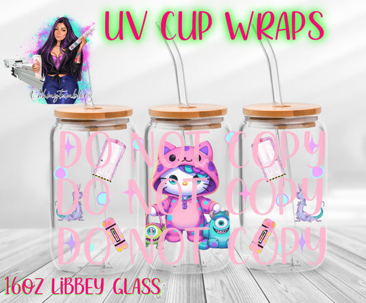 KITTY MONSTERS UV DTF