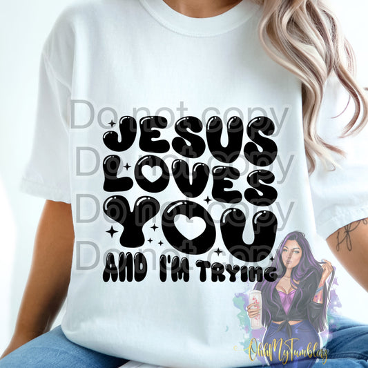 JESUS LOVES DTF