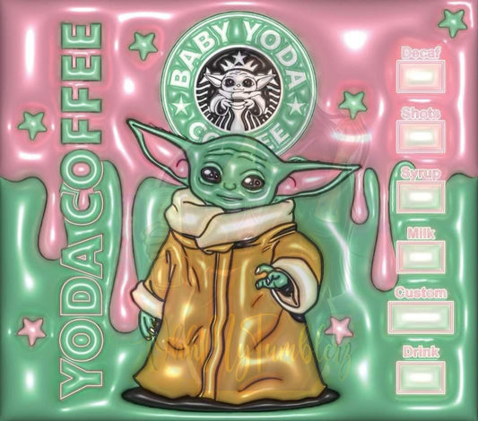 Pink yoda Sublimation